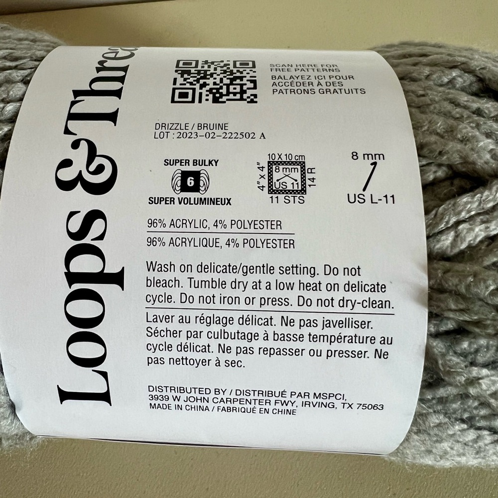 Loops & Threads Ringspun Yarn in Drizzle - Picture 6 of 6